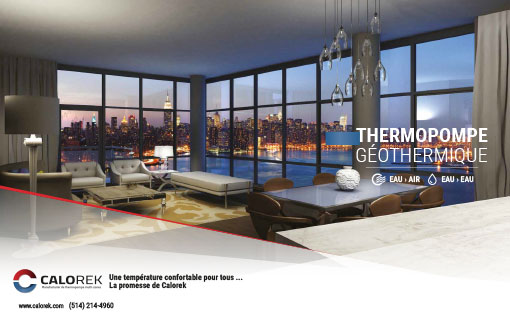 Brochure de la thermopompe géothermique eau-air