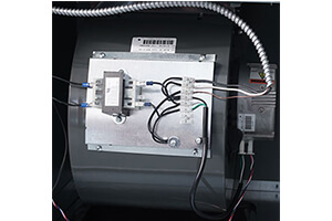 Ventilation cabinet of a heat pump